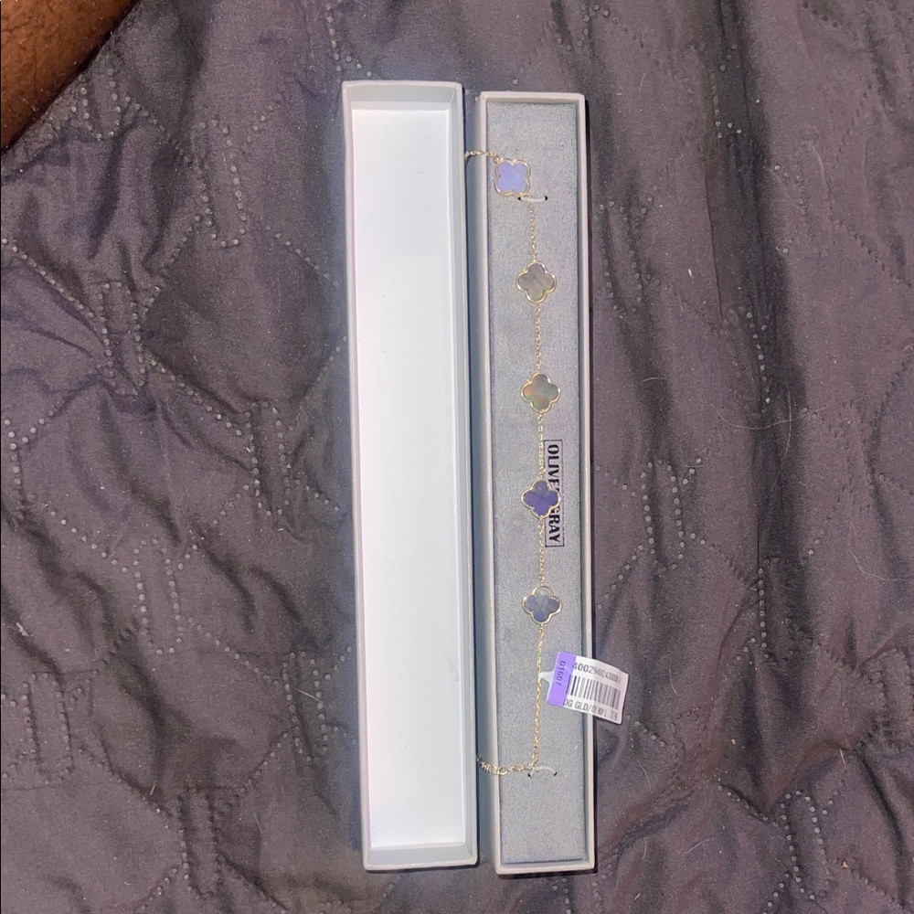 Gold and Purple Bracelet